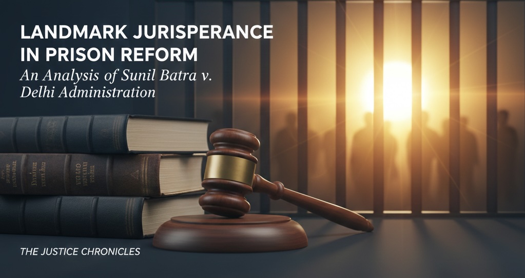 Landmark Jurisprudence in Prison Reform: An Analysis of Sunil Batra v. Delhi Administration